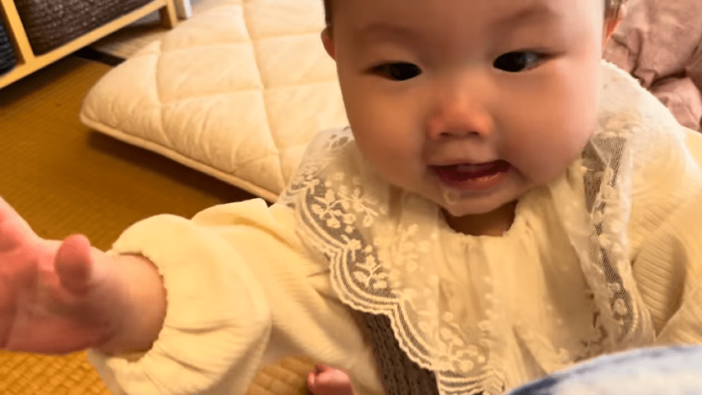 得意げな様子（＠babynigoさんより提供）